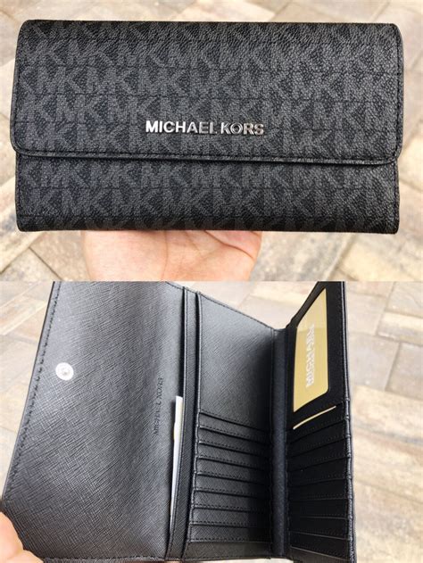 michael kors signature mens wallet|Michael Kors large wallet wristlet.